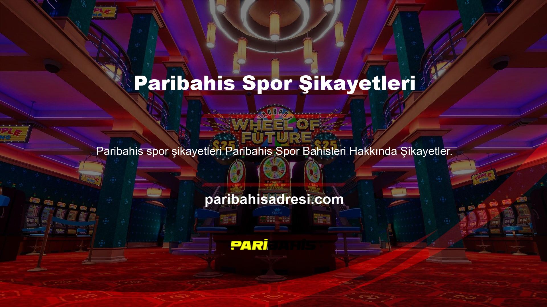 Paribahis Şikayet Bahis Sitesi, bahis ömrü için en güvenilir sitelerden biridir